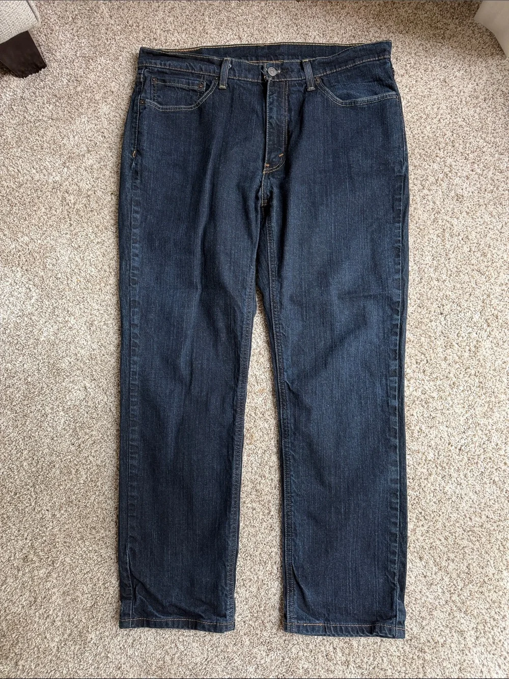 LEVI Dark Wash Straight Leg Jean
